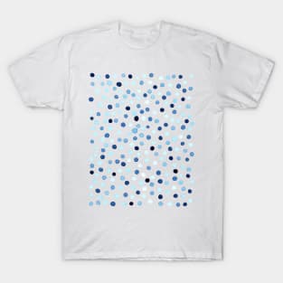 New confetti dots in blue T-Shirt